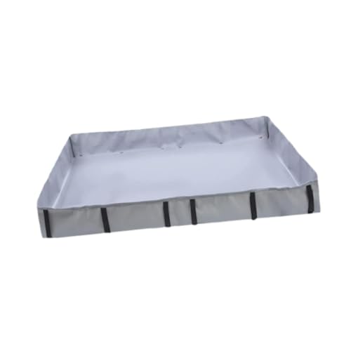perfk Kleiner Haustierkäfig -Liner Hase Cage Bottom Tarp Bettwaschable Nicht undicht für Eichhörnchen Welpen Rennmäuse Vögel 24.02inchx47.64inch, Grau von perfk