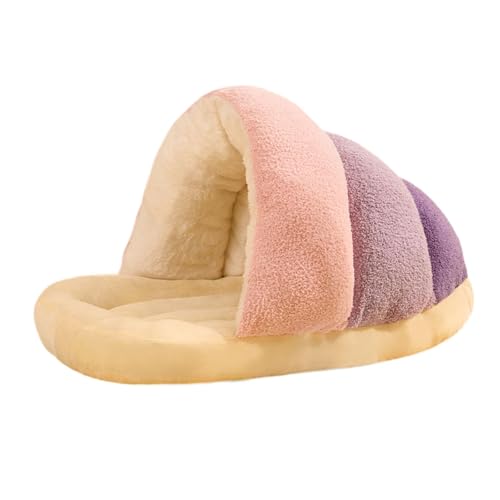 perfk Kleines Katzen-/Hundenest, kleines Hundebett, süßes, Dickes, halbgeschlossenes Katzenhaus in Form Einer Pantoffel, Katzenhütte, Schlafsack, weiches, perfk Kleines Katzen-/Hundenest, kleines Hundebett, süßes, Dickes, halbgeschlossenes Katzenhaus in Form Einer Pantoffel, Katzenhütte, Schlafsack, weiches, von perfk