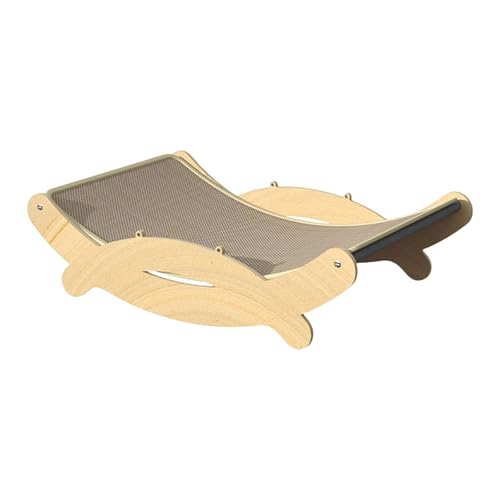 perfk Kratzbaum für Katzen, Stabiler Holzrahmen, Katzenmöbel, Kratzkissen zum Nickerchen, Schlafen, Krallenschleifen, Sonnenbaden, 39x30x10cm von perfk