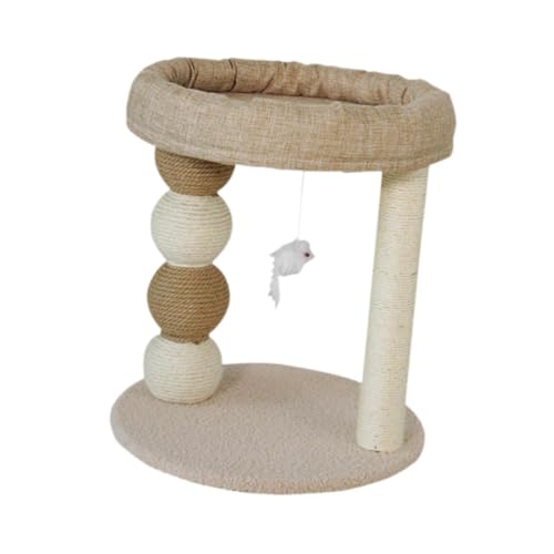 perfk Kratzbaum für Katzen mit Teppichboden, Kleiner Kratzbaum, Möbel für Katzenbedarf, Spielsitz für kleine Katzen, Sisal-Kratzbaum, Braun perfk Kratzbaum für Katzen mit Teppichboden, Kleiner Kratzbaum, Möbel für Katzenbedarf, Spielsitz für kleine Katzen, Sisal-Kratzbaum, Braun von perfk