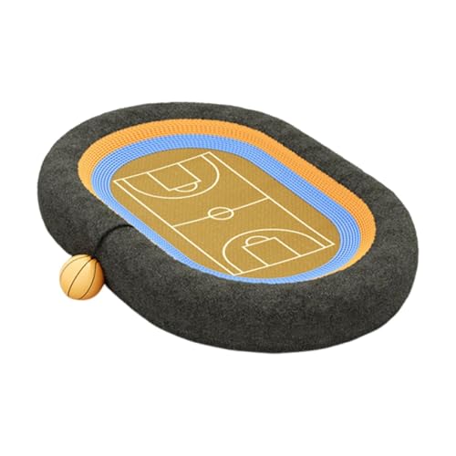 perfk Kratzbrett, Schüssel, Kätzchen-Kratzbrett, Kratzfest, rutschfest, Katzenkratzbett mit Ball für spielende Hauskatzen, Basketball von perfk