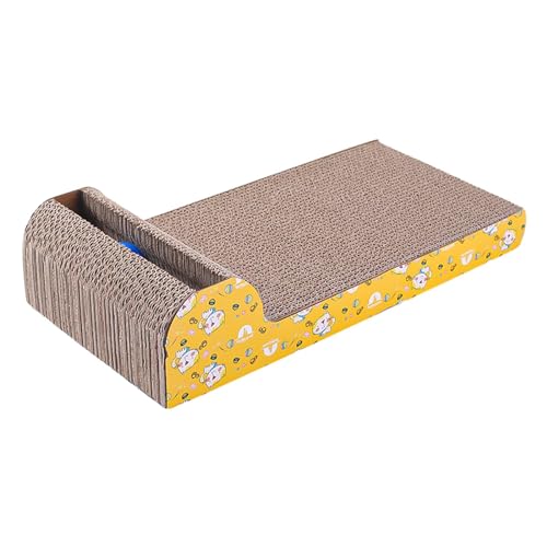 perfk Kratzbrett aus Pappe für Katzen, Kratzschale, Schleifklauenbett, Kratzmatte für den Innenbereich, Schlafzimmer, Veranda, Wohnzimmer, Kätzchen perfk Kratzbrett aus Pappe für Katzen, Kratzschale, Schleifklauenbett, Kratzmatte für den Innenbereich, Schlafzimmer, Veranda, Wohnzimmer, Kätzchen von perfk