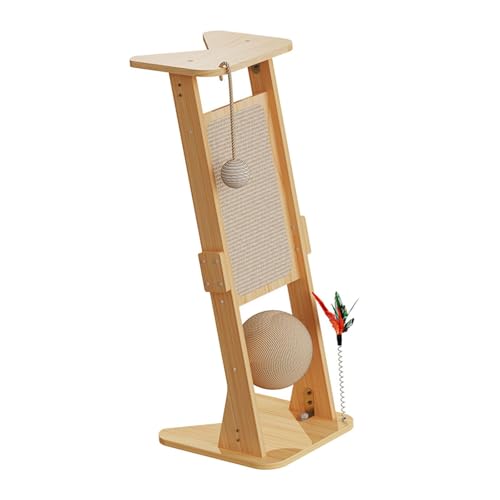 perfk Kratzbrett für Katzen, Kratzbrett aus Pappe, vertikales Spielzeug, Katzenkratzbrett, Katzenmöbel zur Vermeidung von Möbelschäden, 26cmx28cmx70cm perfk Kratzbrett für Katzen, Kratzbrett aus Pappe, vertikales Spielzeug, Katzenkratzbrett, Katzenmöbel zur Vermeidung von Möbelschäden, 26cmx28cmx70cm von perfk