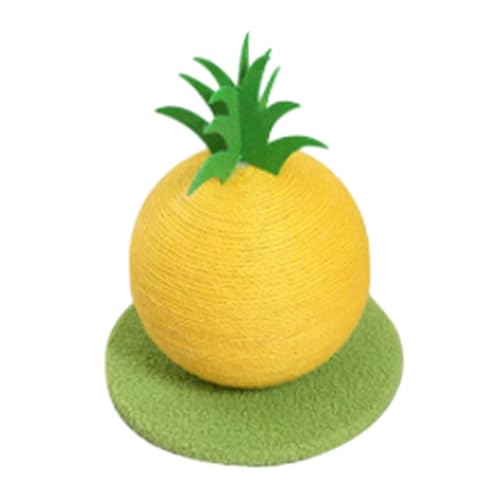 perfk Kratzspielzeug, Katzenkratzball für große Katzen und Kätzchen, Katzenkratzbaum für Hauskatzen, Sisal-Kratzbaum, Gelb perfk Kratzspielzeug, Katzenkratzball für große Katzen und Kätzchen, Katzenkratzbaum für Hauskatzen, Sisal-Kratzbaum, Gelb von perfk