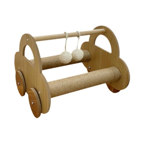 perfk Kratzspielzeug aus Holz, Krallenkratzer, verschleißfester Katzenkratzbaum, interaktives Spielzeug zum Schleifen, Spielen von Hauskatzen perfk Kratzspielzeug aus Holz, Krallenkratzer, verschleißfester Katzenkratzbaum, interaktives Spielzeug zum Schleifen, Spielen von Hauskatzen von perfk
