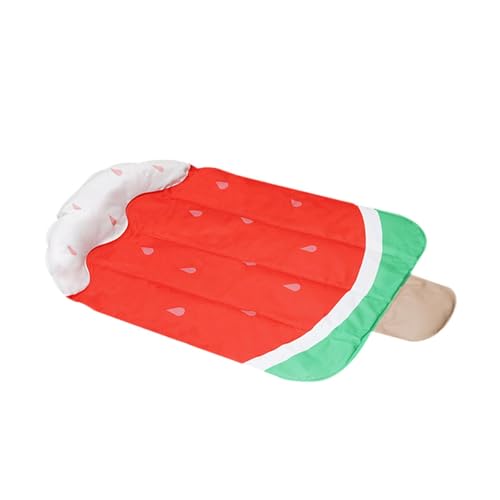 perfk Kühlende Gelmatte für Haustiere, Sommerkissen, Leichter Möbelschutz, Katzenkühlkissen, Bett für kleine, mittelgroße Hunde und Erwachsene Katzen, Rot von perfk