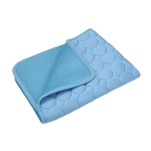 perfk Kühlmatte für Haustiere, Hunde- und Katzenschlafmatte, Kätzchen, kleine Haustiere, Welpen, Kühlkissen, Kühlkissen für Haustiere für Zwinger, Blau perfk Kühlmatte für Haustiere, Hunde- und Katzenschlafmatte, Kätzchen, kleine Haustiere, Welpen, Kühlkissen, Kühlkissen für Haustiere für Zwinger, Blau von perfk