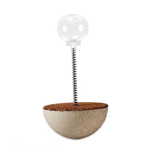 perfk Leckerli-Spender-Spielzeug für Hauskatzen, Futterspielzeug für Katzen, einzigartiges Design, Selbstspiel mit Feder, Spielzeug für Hauskatzen und perfk Leckerli-Spender-Spielzeug für Hauskatzen, Futterspielzeug für Katzen, einzigartiges Design, Selbstspiel mit Feder, Spielzeug für Hauskatzen und von perfk