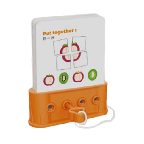 perfk Lernen Sie passendes Spielzeug, logisches Puzzlespiel, sensorisches Spielzeug, frühe Entwicklung der kognitiven Farbe, Zahl, Form für Kinder, Kinder, 1 Ebene von perfk