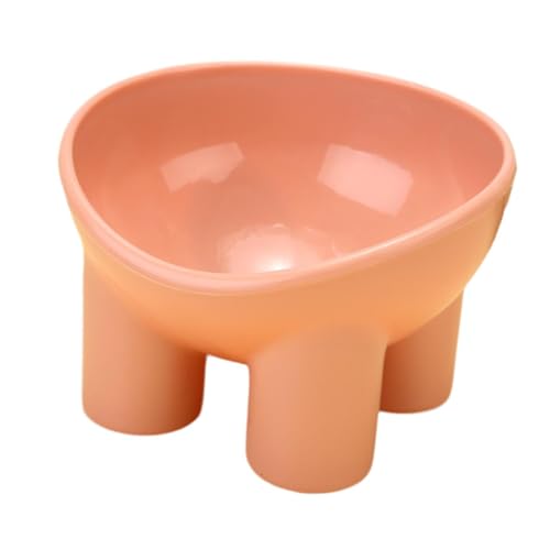 perfk Luxuriöser Katzenfutterspender, Ergonomisch Gestaltet, für Kleine Haustiere, ROSA von perfk