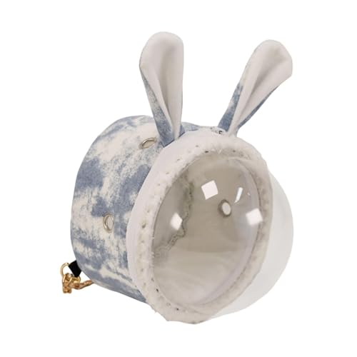 perfk Meerschweinchen -Träger -Hamsterträgertasche, kleine Tierträger tragbare Reise Kleiner Haustier -Rucksack für Frettchen kleine Haustiere, Blau von perfk