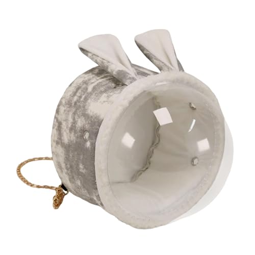 perfk Meerschweinchen -Träger -Hamsterträgertasche, kleine Tierträger tragbare Reise Kleiner Haustier -Rucksack für Frettchen kleine Haustiere, Grau von perfk