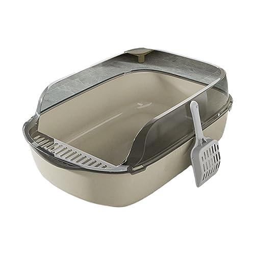perfk Oben offene Katzentoilette, Katzentoiletten, Käfigzubehör, große Pfanne, leicht zu reinigen, spritzwassergeschützte Töpfchen-Toilette, perfk Oben offene Katzentoilette, Katzentoiletten, Käfigzubehör, große Pfanne, leicht zu reinigen, spritzwassergeschützte Töpfchen-Toilette, von perfk