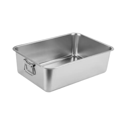 perfk Offene Katzentoilette aus Metall, Glatte Oberfläche für große Katzen, für kleine und große Katzen, Katzentoilette, Bettpfanne für Katzen, M perfk Offene Katzentoilette aus Metall, Glatte Oberfläche für große Katzen, für kleine und große Katzen, Katzentoilette, Bettpfanne für Katzen, M von perfk