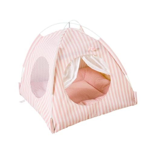 perfk PET TEIPEE Zelt Katzenzelt entfernbar bequem, Rosa von perfk