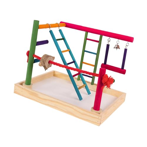 perfk Papagei Vogel Spielplatz Kauspielzeug Käfig Zubehör Papagei Spielständer Sittich Vogel Spielständer für Finken Wellensittiche Unzertrennliche perfk Papagei Vogel Spielplatz Kauspielzeug Käfig Zubehör Papagei Spielständer Sittich Vogel Spielständer für Finken Wellensittiche Unzertrennliche von perfk