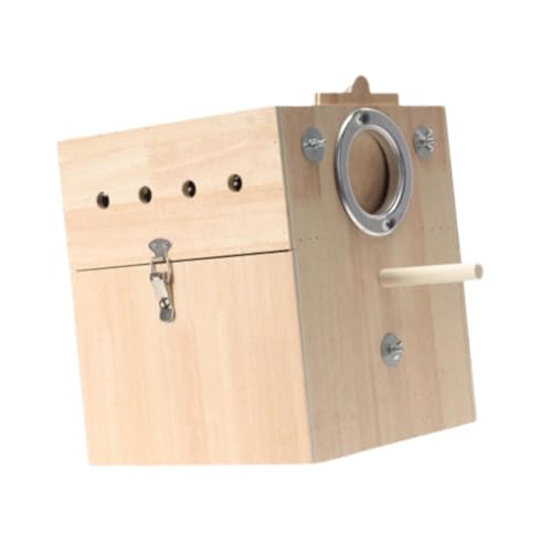 perfk Papageien-Paarungshaus, Vogelzuchtbox, belüftetes Vogelnesthaus, hölzernes Papageiennest für Turteltauben, Hängen Gelassen perfk Papageien-Paarungshaus, Vogelzuchtbox, belüftetes Vogelnesthaus, hölzernes Papageiennest für Turteltauben, Hängen Gelassen von perfk