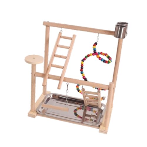 perfk Papageienspielplatz, Leiter-Laufstall, Laufstall, Kletter-Spielgymnastikständer, Holz-Spielständer, Vogel-Spielgymnastik für Nymphensittiche, perfk Papageienspielplatz, Leiter-Laufstall, Laufstall, Kletter-Spielgymnastikständer, Holz-Spielständer, Vogel-Spielgymnastik für Nymphensittiche, von perfk