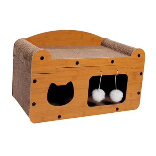 perfk Pappe Cat House Lounge Bett für Katzen zum Mahlen von Pfoten Multipurpose große Verhinderung von Möbeln Schaden Spielhaus Kratzerbett perfk Pappe Cat House Lounge Bett für Katzen zum Mahlen von Pfoten Multipurpose große Verhinderung von Möbeln Schaden Spielhaus Kratzerbett von perfk