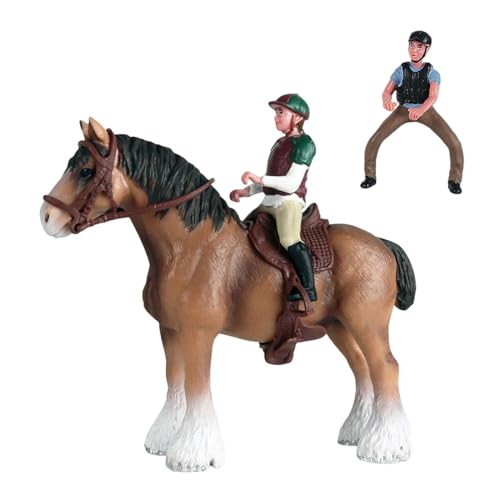 perfk Pferd Action Figur Tier Modell Pädagogisches Spielzeug Wildlife Statue für Party Favors Junge Mädchen, Stil b von perfk