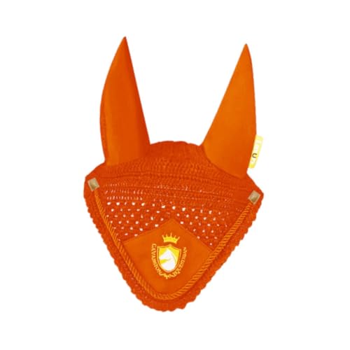 perfk Pferdeohrhaube Ohrhörerabdeckung Praktischer Protektor Reitsteuerausrüstung Soft komfortable Fliegenmaske Sport Kee, Orange von perfk