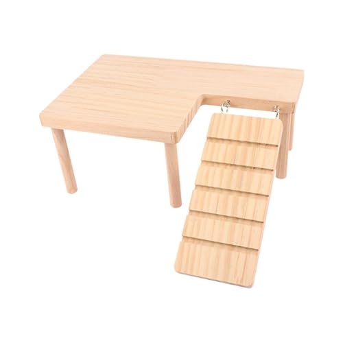 perfk Plattformen, Hamster Spielplatz mit Kletterleiter Käfig Zubehör Haustier Landetreppe für Hamster Chinchilla, Rechts perfk Plattformen, Hamster Spielplatz mit Kletterleiter Käfig Zubehör Haustier Landetreppe für Hamster Chinchilla, Rechts von perfk