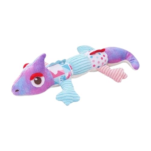 perfk Quietschendes Plüschhundspielzeug mit Squeaker Lustig Cartoon Toy Interactive Play für Welpen Aggressive Chewers Hunde Katzen Katzen, Lila von perfk