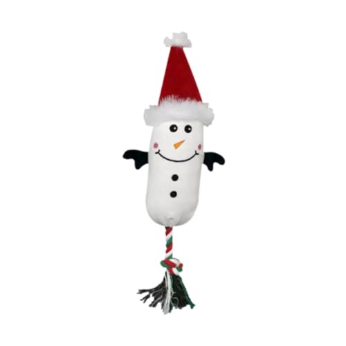 perfk Quietschspielzeug für Hunde, Plüsch-Kauspielzeug für Hunde, Trainingstraining, Möbelschutz, weihnachtliches Hundespielzeug, Stofftiere für Hunde, Schneemann perfk Quietschspielzeug für Hunde, Plüsch-Kauspielzeug für Hunde, Trainingstraining, Möbelschutz, weihnachtliches Hundespielzeug, Stofftiere für Hunde, Schneemann von perfk