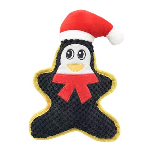 perfk Quietschspielzeug für Hunde, Weihnachtsspielzeug, interaktiver Quietscher, weiches Kauspielzeug, lustiges Plüsch-Hundespielzeug für, Pinguin perfk Quietschspielzeug für Hunde, Weihnachtsspielzeug, interaktiver Quietscher, weiches Kauspielzeug, lustiges Plüsch-Hundespielzeug für, Pinguin von perfk