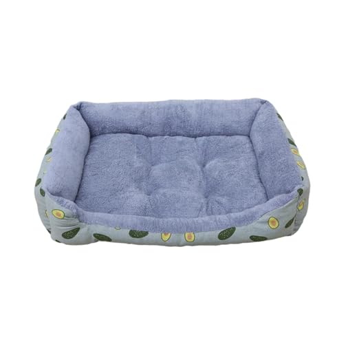 perfk Rechteckiges Bett für kleine Hunde, Haustierbetten, bequem, warm, weich, zum Schlafen, große Katzenbetten, Hundehütte für Katzen, kleine Hunde, 50cmx40cm von perfk