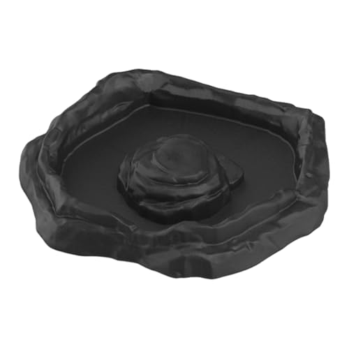 perfk Reptilien-Badeschale, Pool, Reptilien-Futterschale, Futterspender, Dekoration, Terrarium-Schüssel für Schildkröten, Heimtierbedarf, Schlangen, Black M perfk Reptilien-Badeschale, Pool, Reptilien-Futterschale, Futterspender, Dekoration, Terrarium-Schüssel für Schildkröten, Heimtierbedarf, Schlangen, Black M von perfk