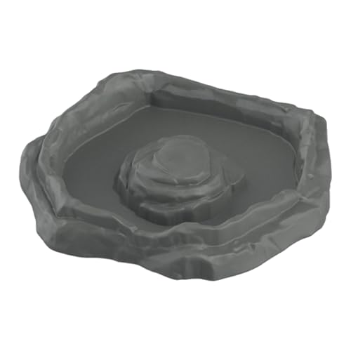 perfk Reptilien-Badeschale, Pool, Reptilien-Futterschale, Futterspender, Dekoration, Terrarium-Schüssel für Schildkröten, Heimtierbedarf, Schlangen, Gray M perfk Reptilien-Badeschale, Pool, Reptilien-Futterschale, Futterspender, Dekoration, Terrarium-Schüssel für Schildkröten, Heimtierbedarf, Schlangen, Gray M von perfk