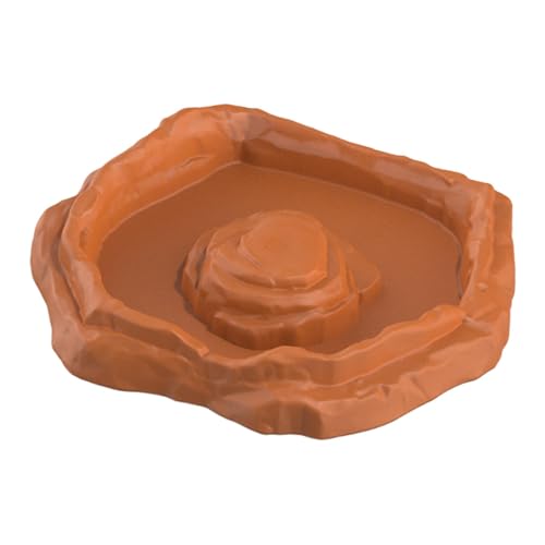 perfk Reptilien-Badeschale, Pool, Reptilien-Futterschale, Futterspender, Dekoration, Terrarium-Schüssel für Schildkröten, Heimtierbedarf, Schlangen, Light Brown M perfk Reptilien-Badeschale, Pool, Reptilien-Futterschale, Futterspender, Dekoration, Terrarium-Schüssel für Schildkröten, Heimtierbedarf, Schlangen, Light Brown M von perfk
