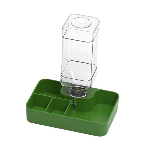 perfk Reptilien-Futterspender, Wassernapf, Terrarium-Zubehör, Futterstation, automatischer Wasserspender, Trinknapf für Schildkröten-Chamäleons, Grün Klein perfk Reptilien-Futterspender, Wassernapf, Terrarium-Zubehör, Futterstation, automatischer Wasserspender, Trinknapf für Schildkröten-Chamäleons, Grün Klein von perfk