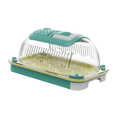 perfk Reptilien -Terrarium Reptilienlebensraum Container Schildkröte bequemer Reptilien -Zuchtbox Reptilienträger für Eidechsenkrebs Crayfish, S von perfk