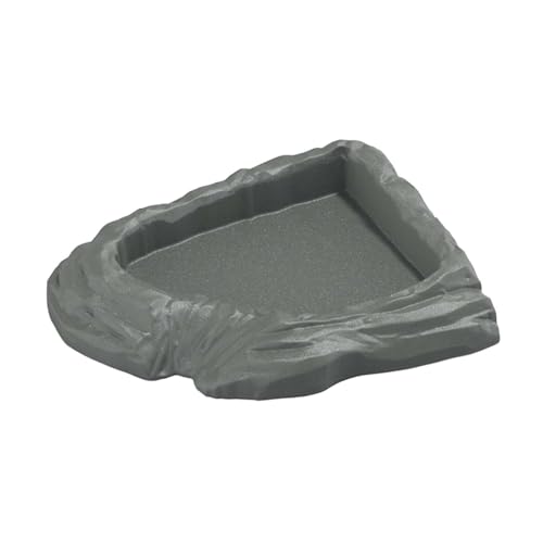 perfk Reptilien-Wasser, Eck, Reptilien-Futter, Eck, leicht zu reinigen, Terrarium- für Schlangen, Schildkröten, Frösche, Geckos, Grau perfk Reptilien-Wasser, Eck, Reptilien-Futter, Eck, leicht zu reinigen, Terrarium- für Schlangen, Schildkröten, Frösche, Geckos, Grau von perfk
