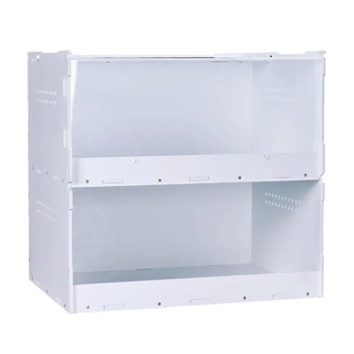 perfk Reptilientank, Reptilien-Futterbox, transparentes Fenster, 2-in-1-Spinnen-Starter-Kit, Spinnen-Lebensraumkäfig für Frösche, Geckos, S von perfk