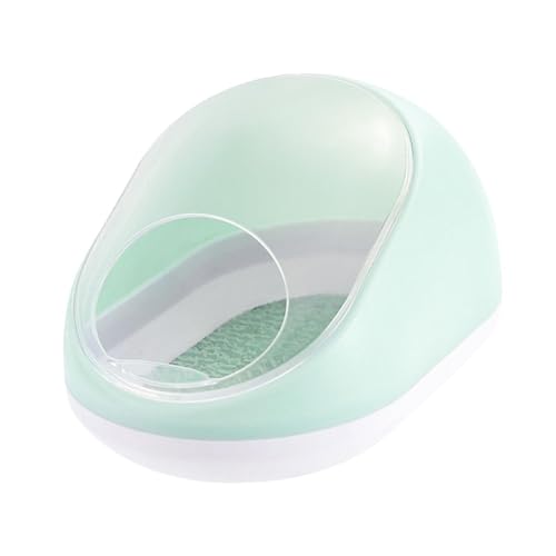 perfk Sandbadbehälter für Hamster, Badeschüssel für Kleintiere, Badehaus, Sandbehälter zum Graben, Chinchilla-Badebox für Igel, Grün Und Weiß perfk Sandbadbehälter für Hamster, Badeschüssel für Kleintiere, Badehaus, Sandbehälter zum Graben, Chinchilla-Badebox für Igel, Grün Und Weiß von perfk