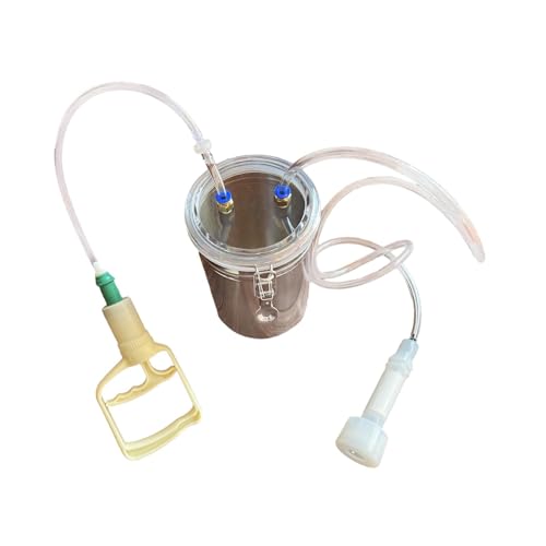 perfk Schafmelkmaschine, 2-Liter-Edelstahlflaschen-Kuhmelkmaschine, manueller Schafmelker von perfk