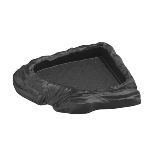 perfk Schildkröten-Wassernapf, Terrarium-Schüssel, Eck-Reptilien-Badebecken, Reptilien-Futternapf für Chamäleons, Frösche, Schildkröten, Heimtierbedarf, Schwarz perfk Schildkröten-Wassernapf, Terrarium-Schüssel, Eck-Reptilien-Badebecken, Reptilien-Futternapf für Chamäleons, Frösche, Schildkröten, Heimtierbedarf, Schwarz von perfk