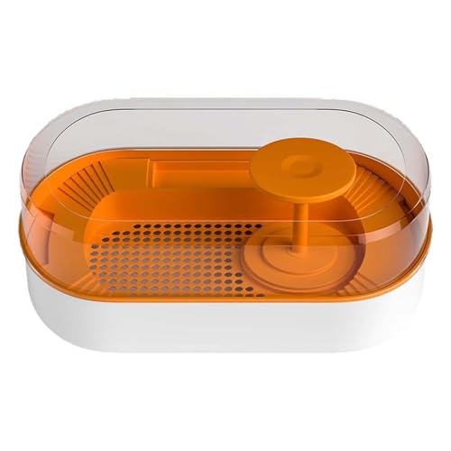 perfk Schildkröten-Zuchttank, Reptilien-Lebensraum, kleine Amphibien, ruhende Schildkröten, Koffer, Schildkröten-Lebensraum mit Deckel, Zuchtbox, Orange perfk Schildkröten-Zuchttank, Reptilien-Lebensraum, kleine Amphibien, ruhende Schildkröten, Koffer, Schildkröten-Lebensraum mit Deckel, Zuchtbox, Orange von perfk