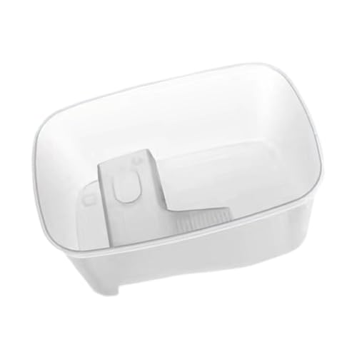 perfk Schildkrötenbadewanne mit Sonnenrampe, Schildkröten-Backplattform, Reptilienbecken, Futterfütterungsbox für Froschschildkröten und kleine Reptilien, M Weiß perfk Schildkrötenbadewanne mit Sonnenrampe, Schildkröten-Backplattform, Reptilienbecken, Futterfütterungsbox für Froschschildkröten und kleine Reptilien, M Weiß von perfk
