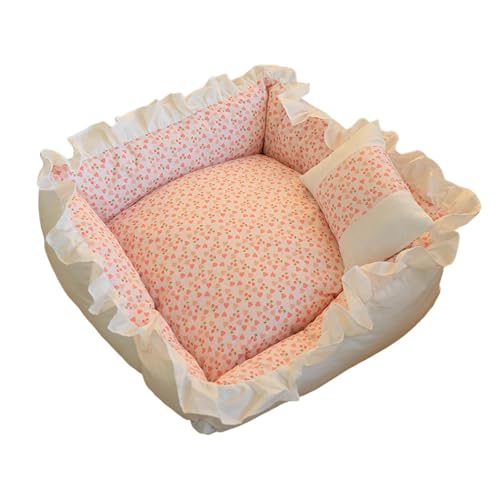 perfk Schlafbett für Haustiere, warmes Hundebett mit Kissen, Katzenbett, Haustier-Schlafmatratze für Katzen, Welpen, Hunde, Kätzchen, Cherry L perfk Schlafbett für Haustiere, warmes Hundebett mit Kissen, Katzenbett, Haustier-Schlafmatratze für Katzen, Welpen, Hunde, Kätzchen, Cherry L von perfk