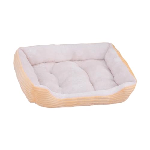 perfk Schlafsofa für Hunde, kleines Hundebett mit Seitenteilen, Kuscheltier mit waschbarem, abnehmbarem Bezug, atmungsaktives, weiches, rechteckiges, Gelb perfk Schlafsofa für Hunde, kleines Hundebett mit Seitenteilen, Kuscheltier mit waschbarem, abnehmbarem Bezug, atmungsaktives, weiches, rechteckiges, Gelb von perfk