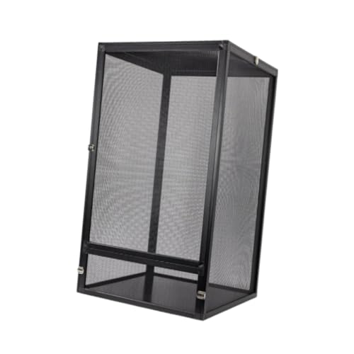 perfk Schlangen-Aluminium-Bildschirmkäfig, Reptilien-Terrarium-Gehäuse, robuste Aluminiumlegierung, professionelles Gehäuse für Chamäleons, Kronengecko-Tank, 45x45x80cm perfk Schlangen-Aluminium-Bildschirmkäfig, Reptilien-Terrarium-Gehäuse, robuste Aluminiumlegierung, professionelles Gehäuse für Chamäleons, Kronengecko-Tank, 45x45x80cm von perfk