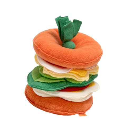 perfk Schnüffelmatte für Hunde, Filzspielzeug in Burgerform, tragbarer Futterspender für Haustiere, Futterversteck für Hunde, Mehrzweckspielzeug für perfk Schnüffelmatte für Hunde, Filzspielzeug in Burgerform, tragbarer Futterspender für Haustiere, Futterversteck für Hunde, Mehrzweckspielzeug für von perfk
