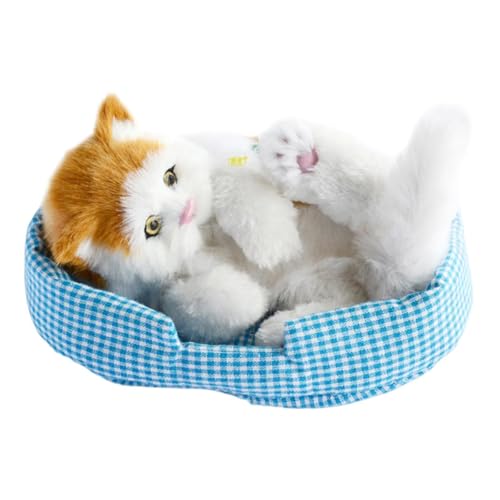 perfk Simulation Schöne Katze Schlafkatzen Spielzeug Machen Sounds Puppe vielseitig lebensechte realistische gefüllte Dekorationen Begleitkatze, Kopf Orange Katze perfk Simulation Schöne Katze Schlafkatzen Spielzeug Machen Sounds Puppe vielseitig lebensechte realistische gefüllte Dekorationen Begleitkatze, Kopf Orange Katze von perfk