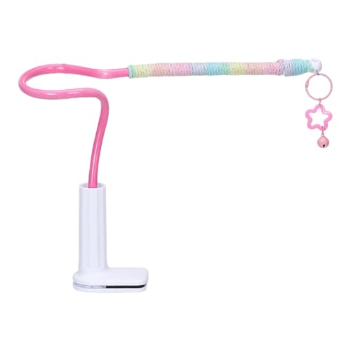 perfk Sitzstangenständer, Papageienständer, Mehrzweck-Tragbares, Robustes Spielzeug für Kleine Vögel, Vogeltrainings-Tischplattform für Den Innen- Und, Rosa von perfk