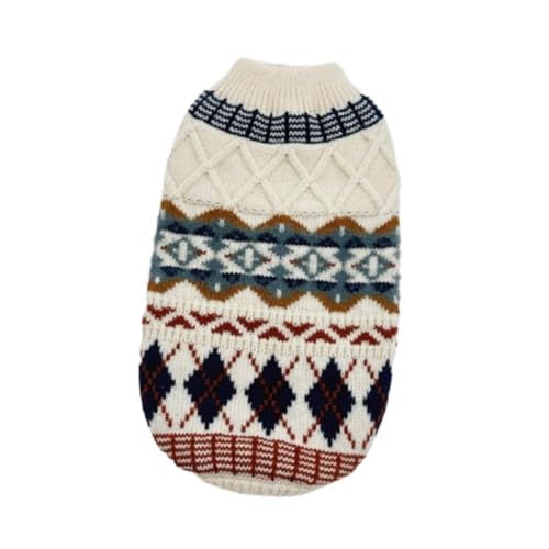 perfk Strickpullover für Haustiere, Strickpullover für Hunde, warme Kostüm-Hundekleidung, Pullover für Haustiere, Strickmode für Haustiere, Welpen, Kätzchen, White S perfk Strickpullover für Haustiere, Strickpullover für Hunde, warme Kostüm-Hundekleidung, Pullover für Haustiere, Strickmode für Haustiere, Welpen, Kätzchen, White S von perfk