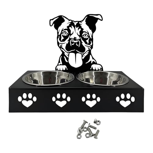 perfk Süße Haustier -Feeder -Schüssel, erhöhter Welpenfuttermittel, Welpenwasserständer Haustierhundschale für Katzen, Welpe, A von perfk